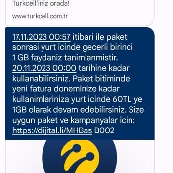 Turkcell İznim Olmadan Paket Tanımladı