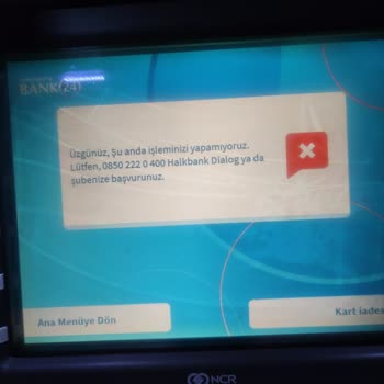 Halkbank ATM Paramı Yuttu