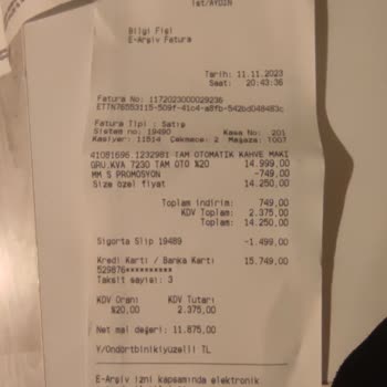 Media Marktan Alınan Arızalı Grundig KVA7230 Kahve Makinesi