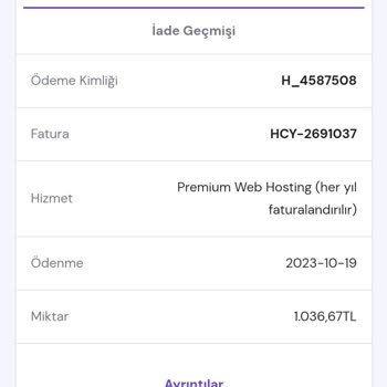 Hostinger Geri Ödeme Sıkıntı