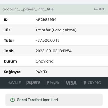 Tarafbet Kazancı Ödemiyor ve Siteden Ban Yapıyor