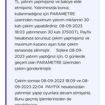 Tarafbet Kazancı Ödemiyor ve Siteden Ban Yapıyor