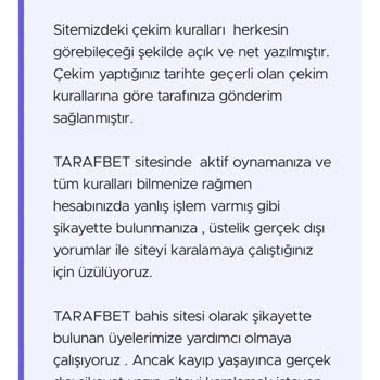 Tarafbet Kazancı Ödemiyor ve Siteden Ban Yapıyor