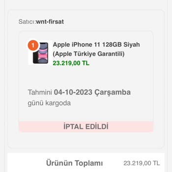 Wnt.com.tr'den Aldığım Telefon Siparişi Hala Ücret Yatmadı