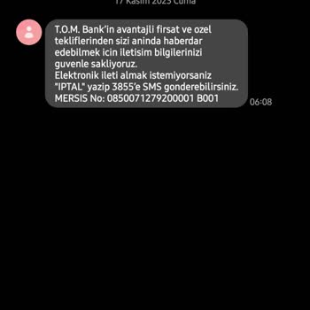 Tom Bank İzinsiz İletişim