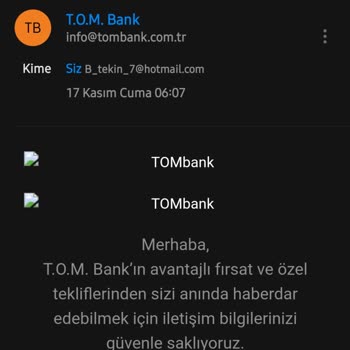 Tom Bank İzinsiz İletişim