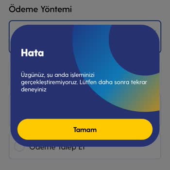 Turkcell Ek Paket Yükleme Hatası