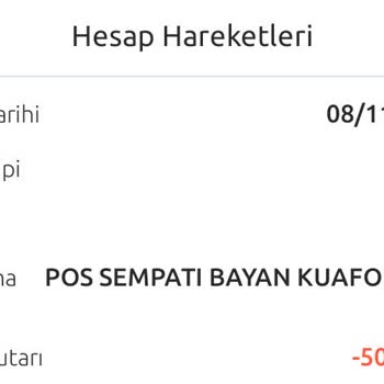 Sempati Kuaför (Kayseri)'ün Beni Mağdur Etmesi