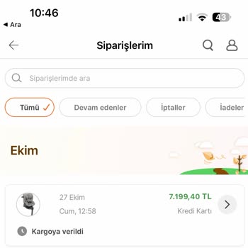 Hepsiburada Oto Koltuğu Aldım Ürünüm İptal Edildi