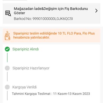 FLO Ayakkabı Hala Siparişimin Gelmemesi