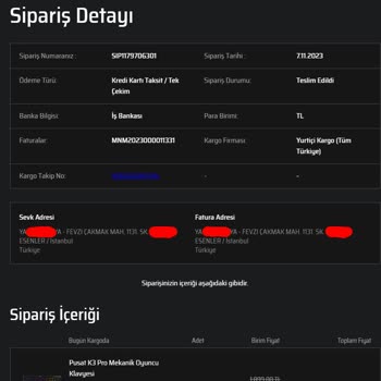 Monster Benim Onayım Olmadan Faturayı Başka Bir Kişi Ve Adrese Kesti