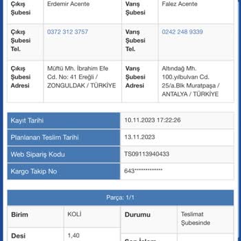 Sürat Kargo Kargo Dağıtıma Çıkmadı