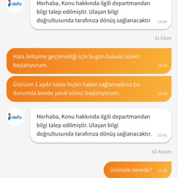 Trendyol İdefix Instax Kameramı Benden Habersiz İade Etti