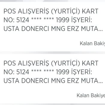 Usta Dönerci 2 Defa Para Çekildi