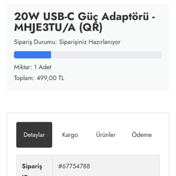 Apple Türkiye Store (appleturkiyestore.com) Sipariş İptali Talebi