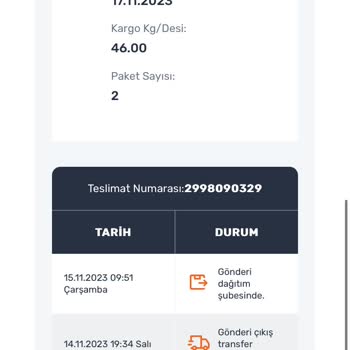 Aras Kargo Kargo Şubede Bekliyor