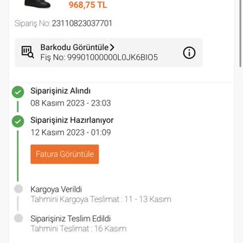 FLO Ayakkabı Ürünler Tarafıma Gönderilmiyor