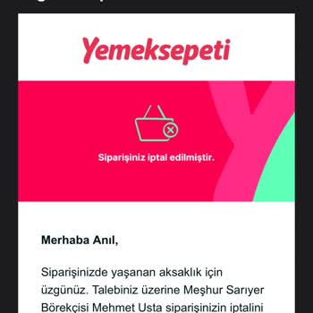Yemeksepeti İade Ve Ulaşılamama Problemi