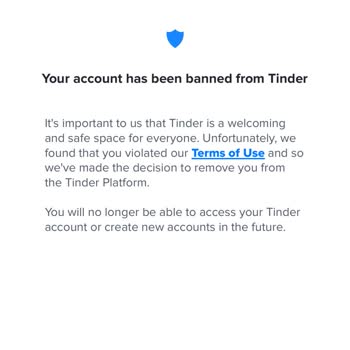 Tinder Hesabım Banlandı Destek Rica Ediyorum.