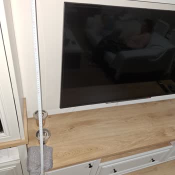 Kelebek Mobilya Yamuk Takılan Duvara Montajlı TV Ünitesi Üst Modülü