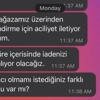 Zara Mağazaya Sipariş Alınamaması Üzerine İade