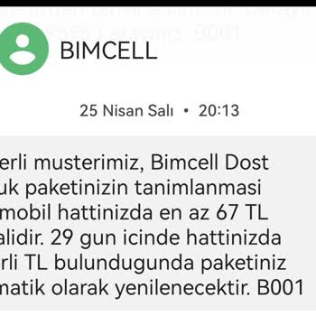 Bimcell Tarifelerine Her 2 Ayda 1 Yaklaşık 20 TL Zam Yapıyor