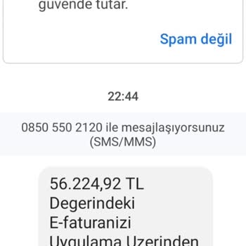 0850 550 21 20 Yalan Beyanla Mesaj Atıyor