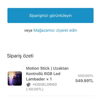 Motions.com.tr Adresinden Almış Olduğum Ürün Gönderilmedi