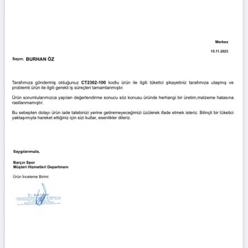 Nike Hatalı Üretim Üründe Sorun Olmadığı Beyan Eden Üretici.