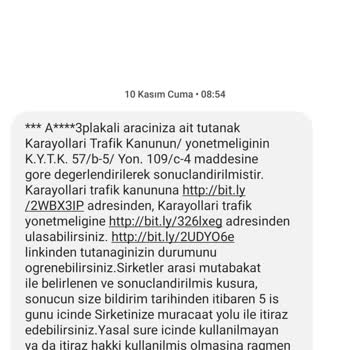 Sigorta Bilgi Ve Gözetim Merkezi'nden Gelen Tutanak Mesajı