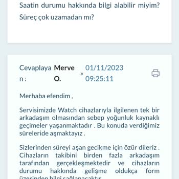 FPPRO Teknik Servis Fp Pro Saatimi Geri Vermiyor.