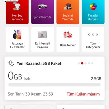Vodafone Ek Paket Ve Müşteri Hizmetleri