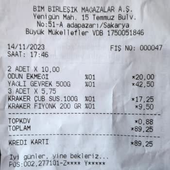 BİM A. Ş. Eksik Gramaj