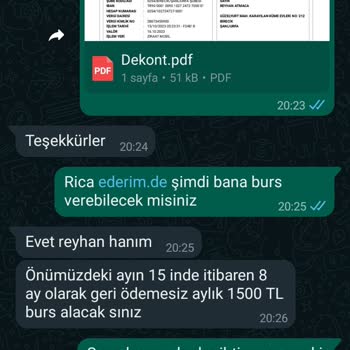 Anadolu Vakfı Burs Vermek Adına Hesap Bilgilerim Alındı