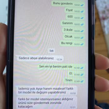 Poplin Moda Para İadesi Yapılmaması