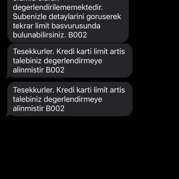 Garanti BBVA Garanti Kredi Kartı Limitimi Arttırmıyorlar