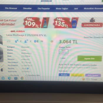 Lastikcim Lastik Eksik ve Hatalı Gönderim