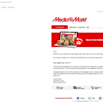 Media Markt Ayıplı Ürün Değişimi