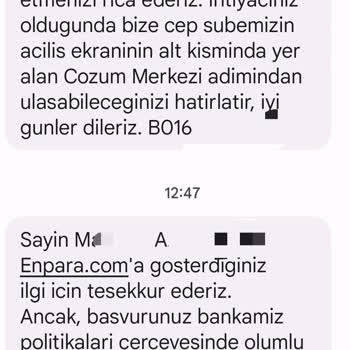 Enpara Encard Hesap Kartı Başvurum İptal Ediliyor?