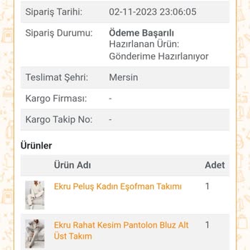 Nare Giyim Ürünlerim Kargoya Verilmedi