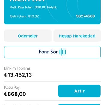 Türkiye Hayat Emeklilik BES Fon Değişikliği Sonrası Karımın Sıfırlanması
