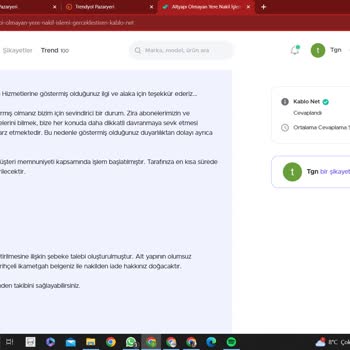 Kablo Net Kendi Hatasını Kabul Etmeyip Haksız Kazanca Devam Ediyor