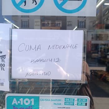 A101 Çalışma Saatlerinde Mağazayı Kapatma