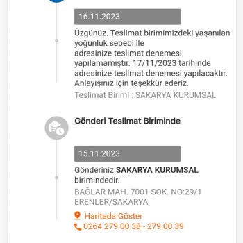 MNG Kargo Sakarya Kurumsal Birimi 2 Gündür Bekletilen Kargo