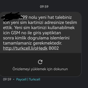 Turkcell Sim Kart Teslim Edilmedi Ama Teslim Edildi Olarak Gözüküyor.
