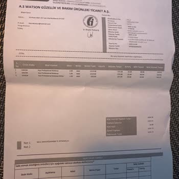 Watsons İade Problemi Yaşıyoruz
