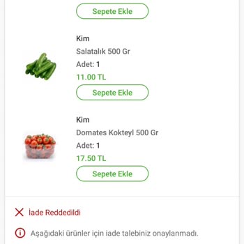 Kim Market Yanlış Ürün Gönderimi Ve İade Ya Da Değişim Yapılmaması
