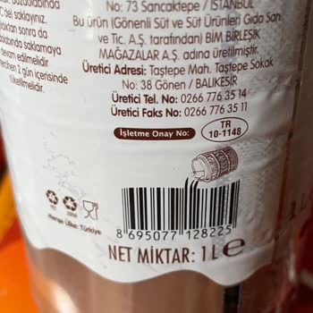 BİM Dost Marka İçeceğin İçindeki Sağlığı Tehdit Eden Madde Ve Cisimler