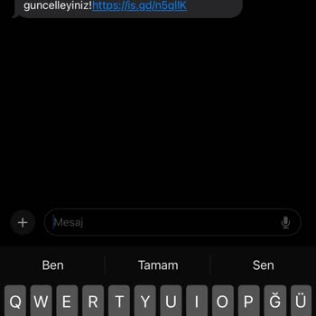Yurtiçi'nden Mesaj Gelmesi