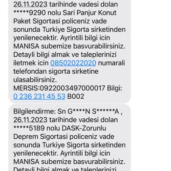 VakıfBank Sarı Panjur Konut Sigortası Poliçe Yenilenmesini İstemiyorum